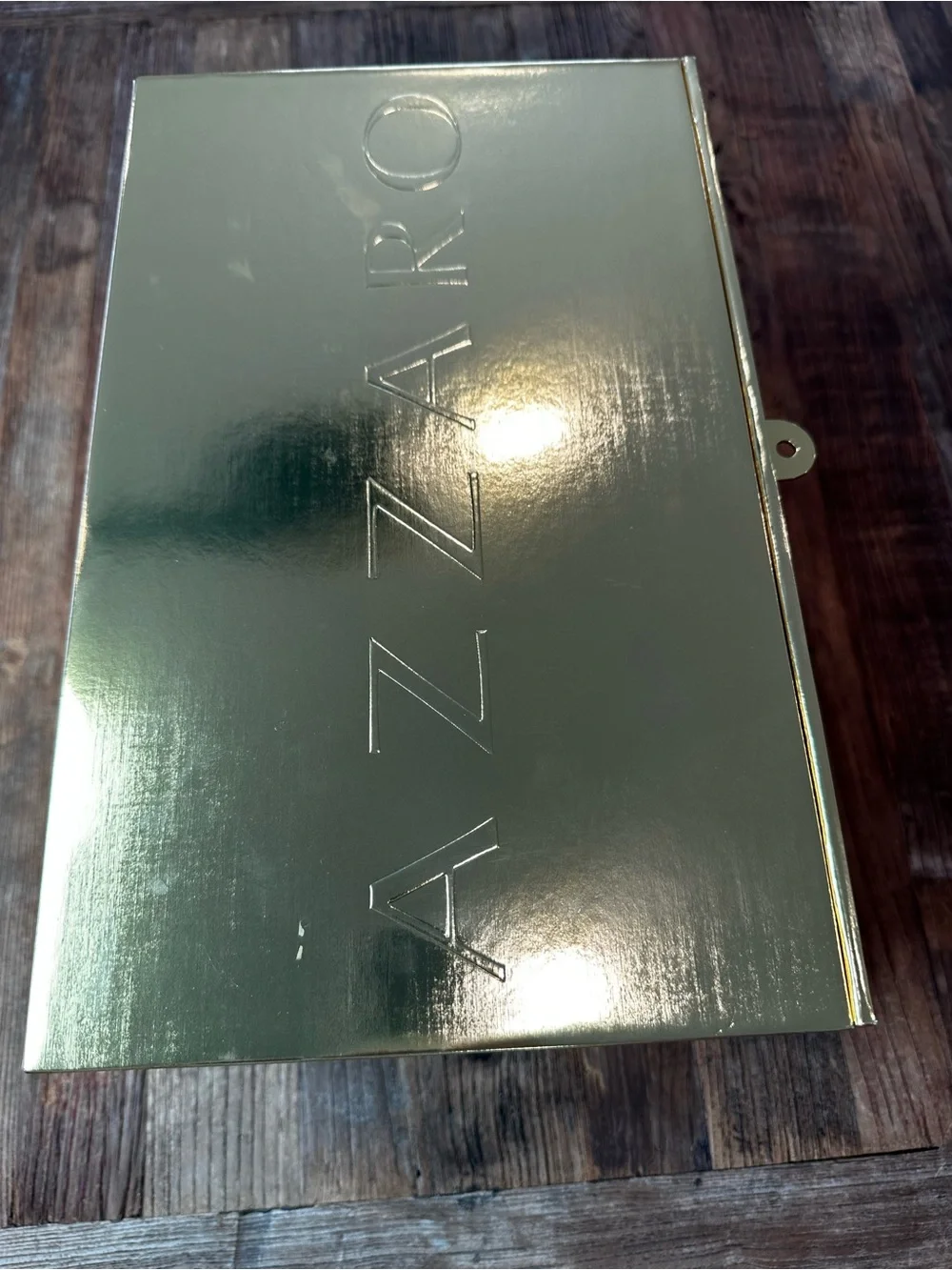 Forever Wanted Metallic Gold Wall Art Panel by Alzaro empty box